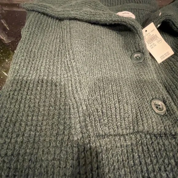 NWT Aerie Cozy Up Waffle Knit Sweater - Picture 6 of 10